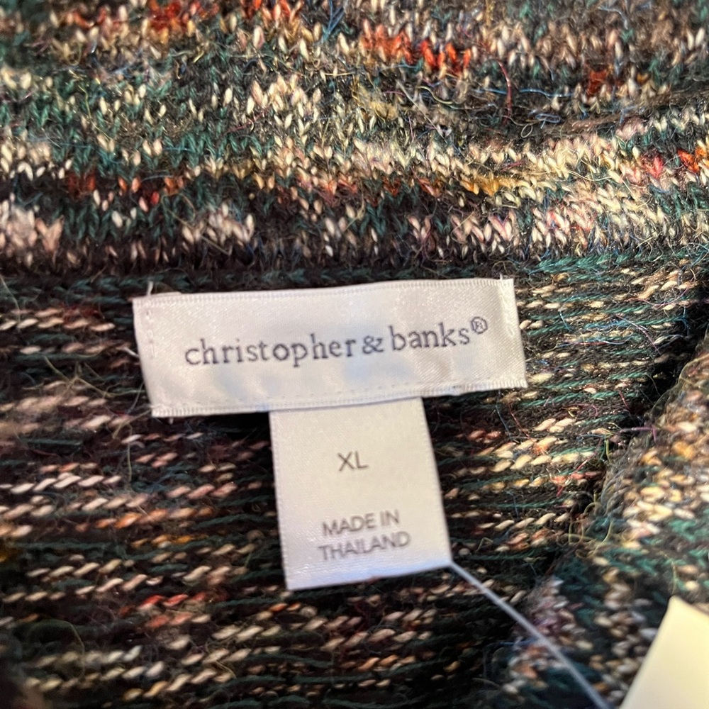 Christopher & Banks Multicolor Patterned Cardigan - Picture 6 of 8